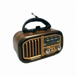 Golon RX618BT Retro Φορητό Ραδιόφωνο Επαναφορτιζόμενο με Bluetooth και USB Καφέ Golon RX618BT Retro Φορητό Ραδιόφωνο Επαναφορτιζόμενο με Bluetooth και USB Καφέ