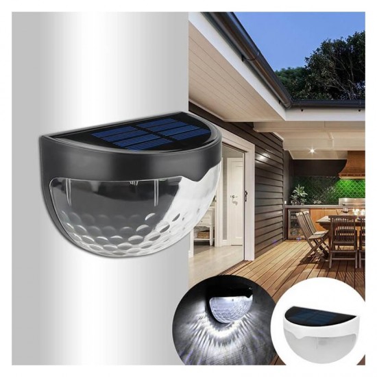 Ηλιακά φωτιστικά 6 LED φράχτη 2 τμχ