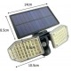 Ηλιακός Προβολέας LED 2.5W Ψυχρό Λευκό 6000K με Αισθητήρα Κίνησης