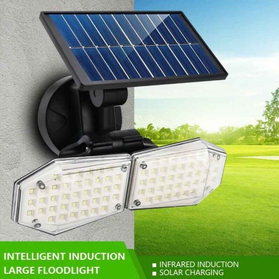 Ηλιακός Προβολέας LED 2.5W Ψυχρό Λευκό 6000K με Αισθητήρα Κίνησης