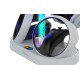 iPega Dual Charger Stand Βάση Φόρτισης για 2 χειριστήρια VR με φωτισμό LED Λευκή
