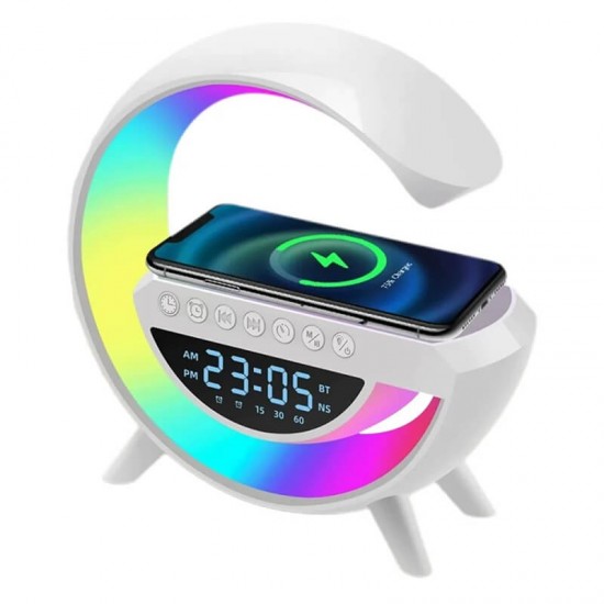 Ηχείο BT με RGB led φωτισμό και ασύρματο φορτιστή BT-3401 Ηχείο BT με RGB led φωτισμό και ασύρματο φορτιστή BT-3401