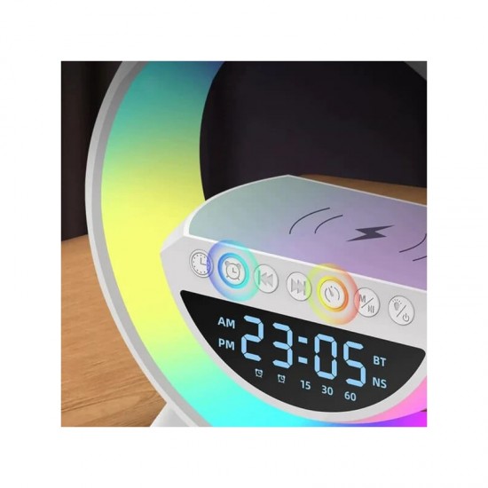 Ηχείο BT με RGB led φωτισμό και ασύρματο φορτιστή BT-3401 Ηχείο BT με RGB led φωτισμό και ασύρματο φορτιστή BT-3401