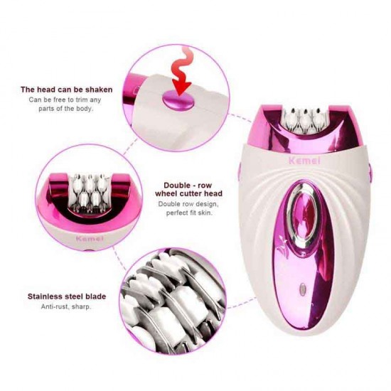 Kemei Αποτριχωτική Μηχανή Epilator για Σώμα KM-205