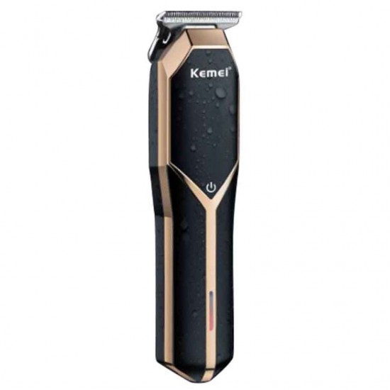 Kemei Επαναφορτιζόμενη Κουρευτική Μηχανή Black/Gold KM-1451