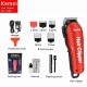 Kemei KM-706Z Επαγγελματική Επαναφορτιζόμενη Κουρευτική Μηχανή Κόκκινη
