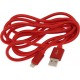 KLGO S-50 Braided USB to Lightning Cable Κόκκινο 2m