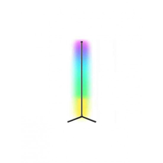 LED Φωτιστικό Δαπέδου Υ140εκ. με RGB Φως σε Μαύρο Χρώμα LED Φωτιστικό Δαπέδου Υ140εκ. με RGB Φως σε Μαύρο Χρώμα