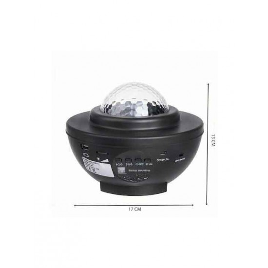 Led Περιστρεφόμενο Παιδικό Φωτιστικό Projector Star με Προβολή Αστεριών Μαύρο 17x17x13εκ. Led Περιστρεφόμενο Παιδικό Φωτιστικό Projector Star με Προβολή Αστεριών Μαύρο 17x17x13εκ.