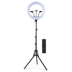 Led Ring light 46cm με τρίποδο δαπέδου και βάση για 3 κινητά YQ-460B Led Ring light 46cm με τρίποδο δαπέδου και βάση για 3 κινητά YQ-460B