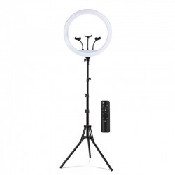Led Ring light 58cm με τρίποδο δαπέδου και βάση για 3 κινητά YQ-580 Led Ring light 58cm με τρίποδο δαπέδου και βάση για 3 κινητά YQ-580