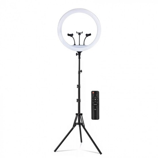 Led Ring light 58cm με τρίποδο δαπέδου και βάση για 3 κινητά YQ-580 Led Ring light 58cm με τρίποδο δαπέδου και βάση για 3 κινητά YQ-580