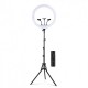 Led Ring light 58cm με τρίποδο δαπέδου και βάση για 3 κινητά YQ-580 Led Ring light 58cm με τρίποδο δαπέδου και βάση για 3 κινητά YQ-580