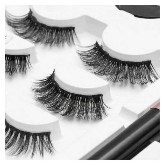 Μαγνητικές βλεφαρίδες με eyeliner