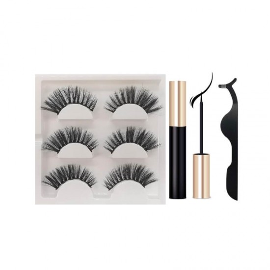 Μαγνητικές βλεφαρίδες με eyeliner