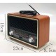 Meier M-157BT Retro Επιτραπέζιο Ραδιόφωνο Επαναφορτιζόμενο με USB Γκρι