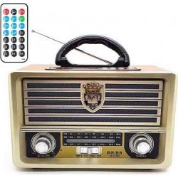 Meier M113BT Retro Επιτραπέζιο Ραδιόφωνο Επαναφορτιζόμενο με USB Καφέ Meier M113BT Retro Επιτραπέζιο Ραδιόφωνο Επαναφορτιζόμενο με USB Καφέ