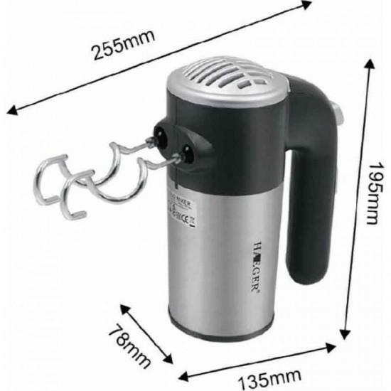 Μίξερ χειρός 5 ταχυτήτων 300W – Haeger HG-6678