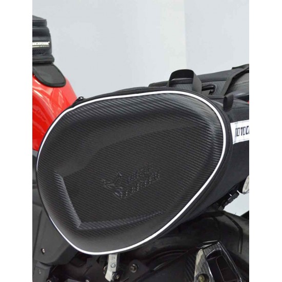 MotoCentric Saddle Bag Carbon Σετ Σαμάρια Μοτοσυκλέτας 58lt σε Μαύρο Χρώμα MotoCentric Saddle Bag Carbon Σετ Σαμάρια Μοτοσυκλέτας 58lt σε Μαύρο Χρώμα