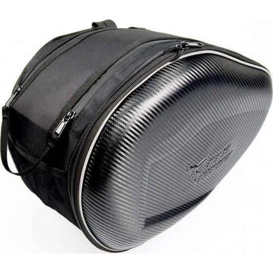 MotoCentric Saddle Bag Carbon Σετ Σαμάρια Μοτοσυκλέτας 58lt σε Μαύρο Χρώμα MotoCentric Saddle Bag Carbon Σετ Σαμάρια Μοτοσυκλέτας 58lt σε Μαύρο Χρώμα