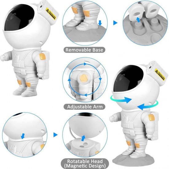 Παιδικό φωτιστικό Projector Astronaut Λευκό Παιδικό φωτιστικό Projector Astronaut Λευκό