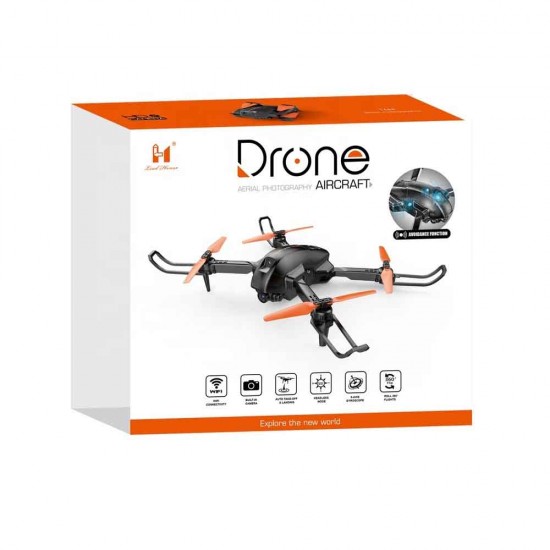 Παιδικό Mini Drone FPV WiFi με Κάμερα 480p και Χειριστήριο, Συμβατό με Smartphone Andowl 4CH RC LH-X63WF-2