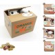 Παιδικός Κουμπαράς Πλαστικός Cat Orange Πορτοκαλί 12x10x9cm