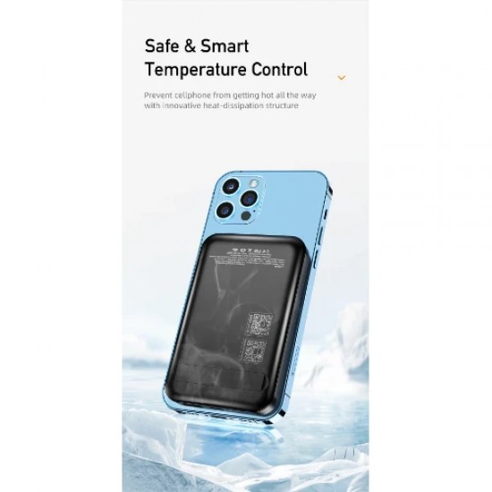 Powerbank Awei P139K με Ασύρματη Μαγνητική Φόρτιση 10000mAh Μαύρο