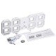 Ψηφιακό μοντέρνο ρολόι τοίχου 3D LED DS-6609 μπλέ