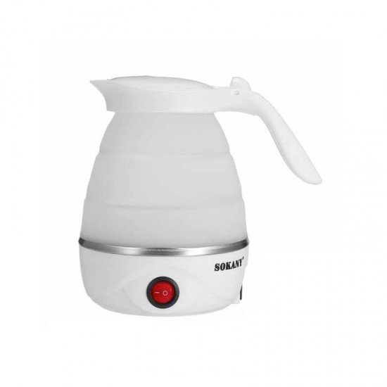 Πτυσσόμενος βραστήρας ταξιδιού 0.7L 600W Sokany SK-614 Λευκό