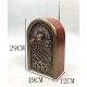 R-1950BT Retro Επιτραπέζιο Ραδιόφωνο Επαναφορτιζόμενο με USB Καφέ