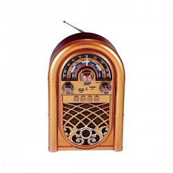 R-1950BT Retro Επιτραπέζιο Ραδιόφωνο Επαναφορτιζόμενο με USB Καφέ R-1950BT Retro Επιτραπέζιο Ραδιόφωνο Επαναφορτιζόμενο με USB Καφέ