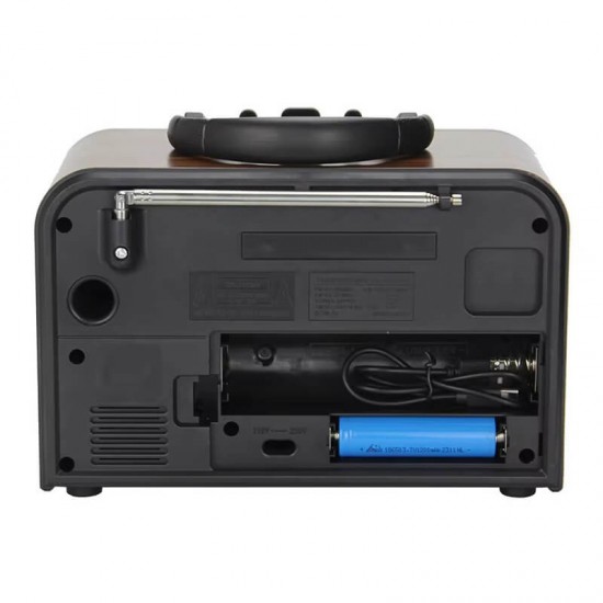 Ραδιόφωνο BT/USB/TF/AUX NNS NS-6677BT Καφέ