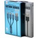 Remax Gition RC-131th Regular USB to micro USB / Type-C / Lightning Cable 2.8A Μπλε 1.15m Remax Gition RC-131th Regular USB to micro USB / Type-C / Lightning Cable 2.8A Μπλε 1.15m