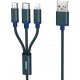 Remax Gition RC-131th Regular USB to micro USB / Type-C / Lightning Cable 2.8A Μπλε 1.15m Remax Gition RC-131th Regular USB to micro USB / Type-C / Lightning Cable 2.8A Μπλε 1.15m