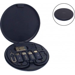 Remax RC-190 Regular USB to Type-C / Lightning / micro USB Cable 3A Μπλε 0.29m Remax RC-190 Regular USB to Type-C / Lightning / micro USB Cable 3A Μπλε 0.29m
