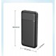Remax RPP-166 Power Bank 20000mAh με 2 Θύρες USB-A Μαύρο