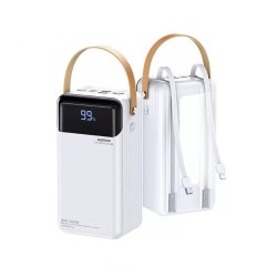 Remax RPP-565 Power Bank 60000mAh 22.5W με 2 Θύρες USB-A και Θύρα USB-C Quick Charge 3.0 Λευκό Remax RPP-565 Power Bank 60000mAh 22.5W με 2 Θύρες USB-A και Θύρα USB-C Quick Charge 3.0 Λευκό