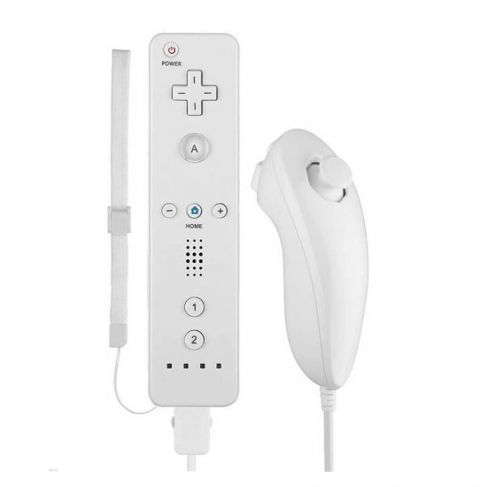 Remote Plus & NunChuck Pack Ασύρματο Gamepad για Wii ΟΕΜ - Λευκό Remote Plus & NunChuck Pack Ασύρματο Gamepad για Wii ΟΕΜ - Λευκό