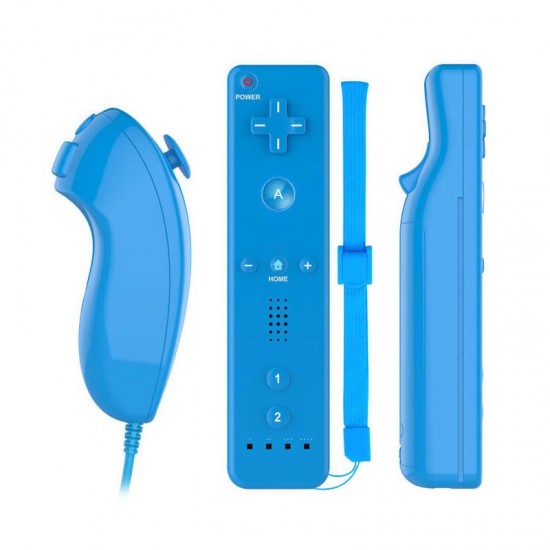 Remote Plus & NunChuck Pack Ασύρματο Gamepad για Wii ΟΕΜ - Μπλε Remote Plus & NunChuck Pack Ασύρματο Gamepad για Wii ΟΕΜ - Μπλε
