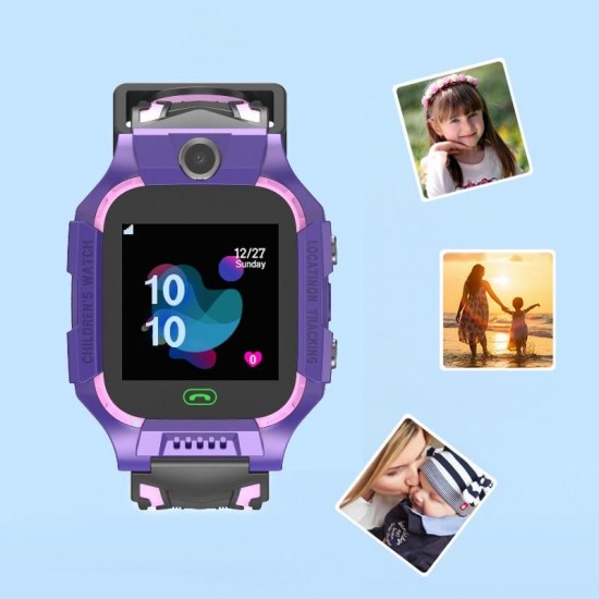 Ρολόι Smartwatch, GPS Q19 Μαύρο - Mωβ