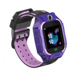 Ρολόι Smartwatch, GPS Q19 Μαύρο - Mωβ Ρολόι Smartwatch, GPS Q19 Μαύρο - Mωβ