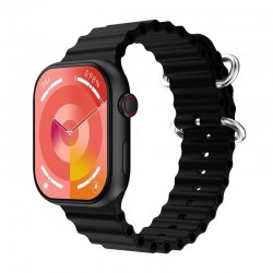 Smartwatch HW9 PRO2 49mm - Μαύρο Mε τρεία λουράκια Smartwatch HW9 PRO2 49mm - Μαύρο Mε τρεία λουράκια