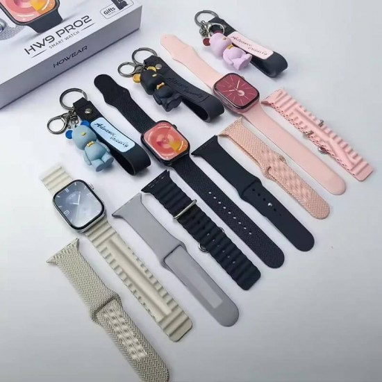 Smartwatch HW9 PRO2 49mm - Μαύρο Mε τρεία λουράκια Smartwatch HW9 PRO2 49mm - Μαύρο Mε τρεία λουράκια