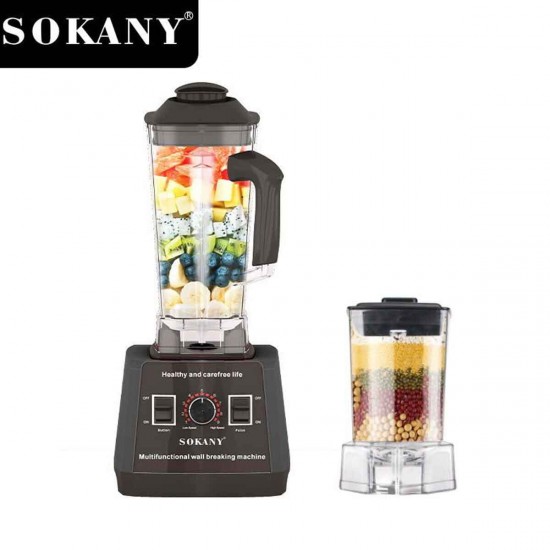 Sokany Επαγγελματικό Μπλέντερ 5kW με Χωρητικότητα Κανάτας 2.5lt 57x33x86cm