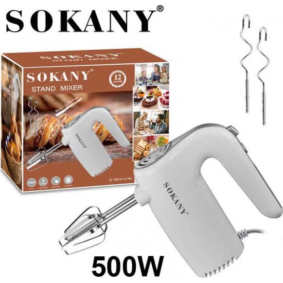 Sokany LH-956 Μίξερ Χειρός 500W Λευκό