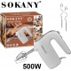 Sokany LH-956 Μίξερ Χειρός 500W Λευκό