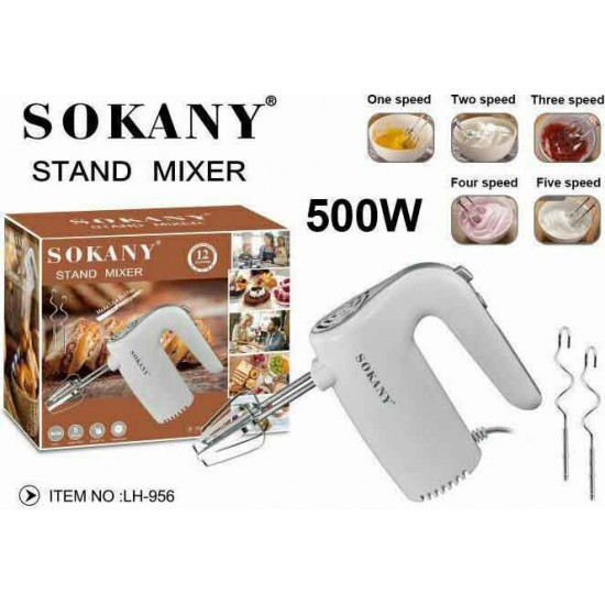 Sokany LH-956 Μίξερ Χειρός 500W Λευκό