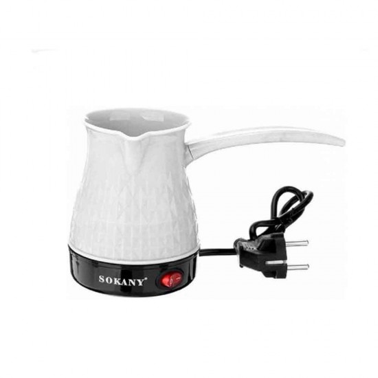 Sokany SK-219 Ηλεκτρικό Μπρίκι 600W με Χωρητικότητα 500ml White