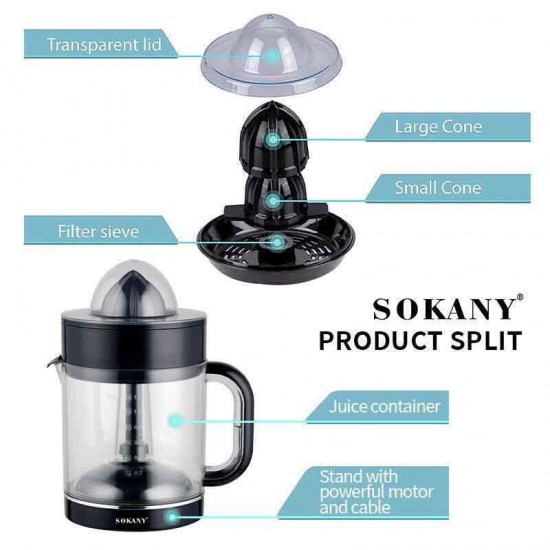 Sokany SK-CZ-626 Ηλεκτρικός Στίφτης 30W με Χωρητικότητα 1.2lt Μαύρος
